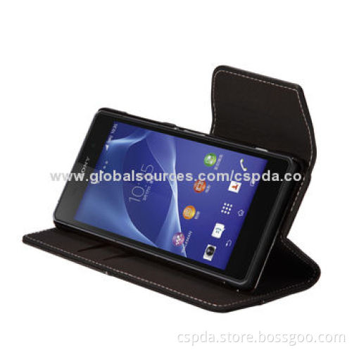 2014 PU Leather Mobile Phone Cases for Sony Xperia Z2 with Wallet Design and Nice Clasp